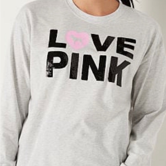 VS Pink 3 Piece Set Pink Originals New Release Campus Pants & Shirt & … - Picture 6 of 10